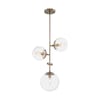 Nuvo Fixture, Pendant, 3-Lght, Incandescent, 60W, 120V, B10, Candelabra Bse, Height: 22.38 60/7124